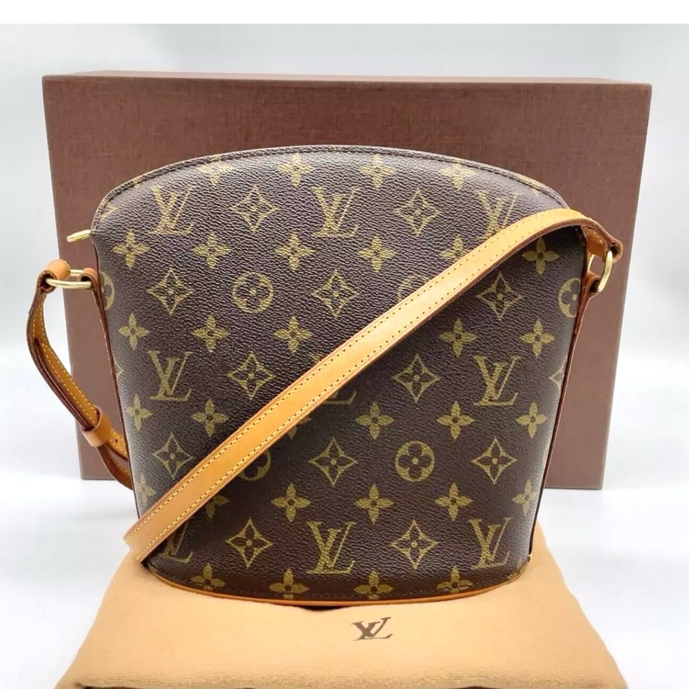 Louis Vuitton Monogram Canvas Brown and Tan Shoulder Bag